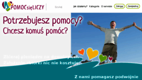 What Pomocsieliczy.pl website looked like in 2017 (8 years ago)