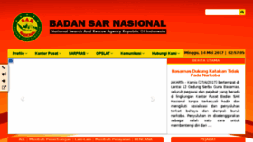 What Pusdatin.basarnas.go.id website looked like in 2017 (6 years ago)