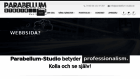 What Parabellum-studio.se website looked like in 2017 (7 years ago)