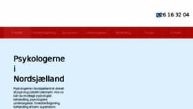 What Psykologerneinordsjaelland.dk website looked like in 2017 (6 years ago)