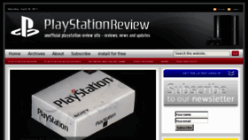 What Playstationreview.net website looked like in 2011 (12 years ago)