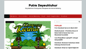 What Putra-dayeuhluhur.com website looked like in 2017 (6 years ago)