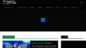 What Proyectofreak.com website looked like in 2017 (6 years ago)