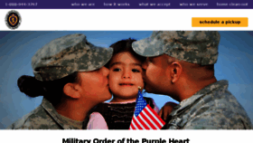 What Purpleheartpickup.org website looked like in 2017 (6 years ago)