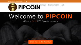 What Pipcoin.com website looked like in 2017 (6 years ago)