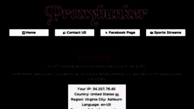 What Proxybunker.co.uk website looked like in 2017 (6 years ago)