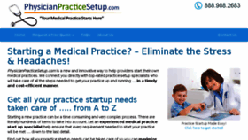 What Physicianpracticesetup.com website looked like in 2017 (6 years ago)