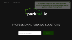 What Parkme.ie website looked like in 2017 (6 years ago)