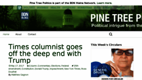 What Pinetreepolitics.bangordailynews.com website looked like in 2017 (6 years ago)
