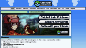 What Pokemon-world-online.net website looked like in 2017 (6 years ago)