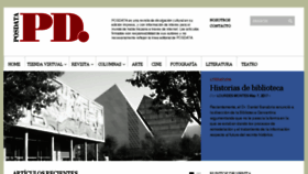 What Posdataeditores.com website looked like in 2017 (7 years ago)