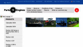 What Parts4engines.com website looked like in 2017 (6 years ago)