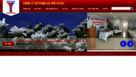 What Petecof.vn website looked like in 2017 (6 years ago)