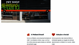 What Petlandbr.com.br website looked like in 2017 (7 years ago)