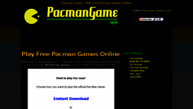 What Pacmangame.info website looked like in 2017 (6 years ago)