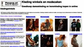 What Paspop.nl website looked like in 2017 (6 years ago)
