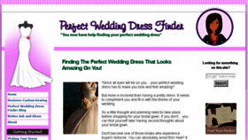 What Perfect-wedding-dress-finder.com website looked like in 2017 (6 years ago)