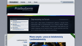 What Przebudzenie.net website looked like in 2017 (6 years ago)