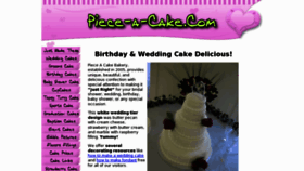 What Piece-a-cake.com website looked like in 2017 (6 years ago)