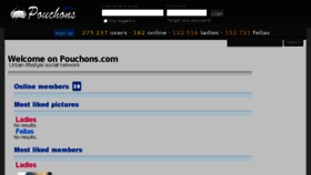 What Pouchons.com website looked like in 2017 (6 years ago)