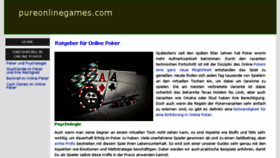 What Pureonlinegames.com website looked like in 2017 (6 years ago)