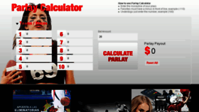 What Parlaycalculator.com website looked like in 2017 (6 years ago)