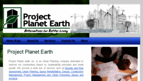 What Projectplanetearth.com website looked like in 2017 (6 years ago)