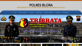 What Polresblora.com website looked like in 2017 (7 years ago)