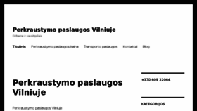 What Perkraustysime.lt website looked like in 2017 (6 years ago)