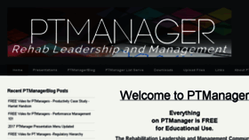 What Ptmanager.com website looked like in 2017 (7 years ago)