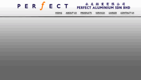 What Perfectaluminium.com website looked like in 2017 (6 years ago)