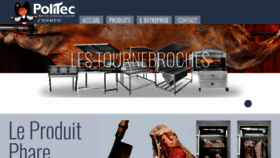 What Politec-france.com website looked like in 2017 (6 years ago)