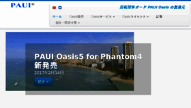 What Paui.jp website looked like in 2017 (6 years ago)