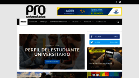 What Pro-universitarios.com website looked like in 2017 (7 years ago)