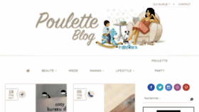 What Pouletteblog.com website looked like in 2017 (6 years ago)