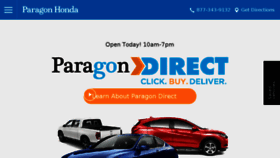 What Paragonhonda.com website looked like in 2017 (6 years ago)