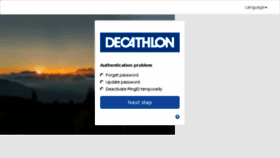 What Password.decathlon.com website looked like in 2017 (6 years ago)