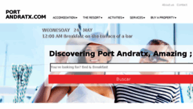 What Portandratx.com website looked like in 2017 (6 years ago)