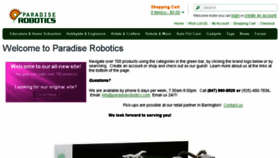 What Paradiserobotics.com website looked like in 2017 (6 years ago)