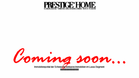 What Prestigehome.ch website looked like in 2017 (6 years ago)