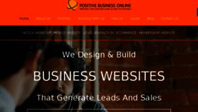 What Positivebusinessonline.com website looked like in 2017 (6 years ago)