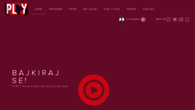 What Playradio.rs website looked like in 2017 (6 years ago)