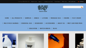 What Purepro.com website looked like in 2017 (6 years ago)