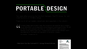What Portabledesign.com website looked like in 2017 (6 years ago)