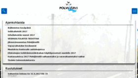 What Polvijarvi.fi website looked like in 2017 (6 years ago)