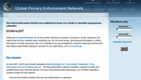 What Privacyenforcement.net website looked like in 2017 (6 years ago)