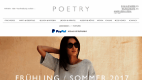 What Poetry-fashion.de website looked like in 2017 (6 years ago)