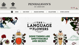 What Penhaligons.jp website looked like in 2017 (6 years ago)
