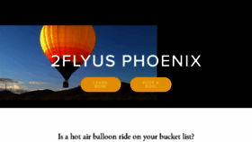 What Phoenixballoonflights.com website looked like in 2017 (7 years ago)