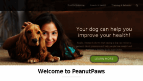 What Peanutpaws.com website looked like in 2017 (6 years ago)